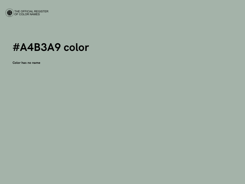 #A4B3A9 color image