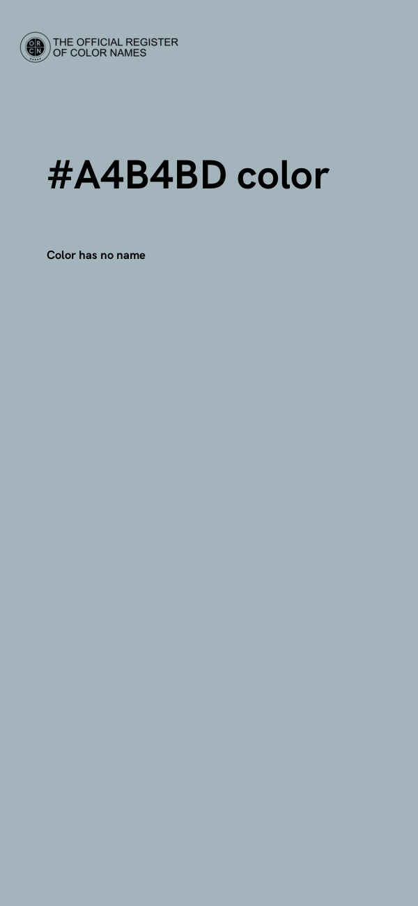 #A4B4BD color image
