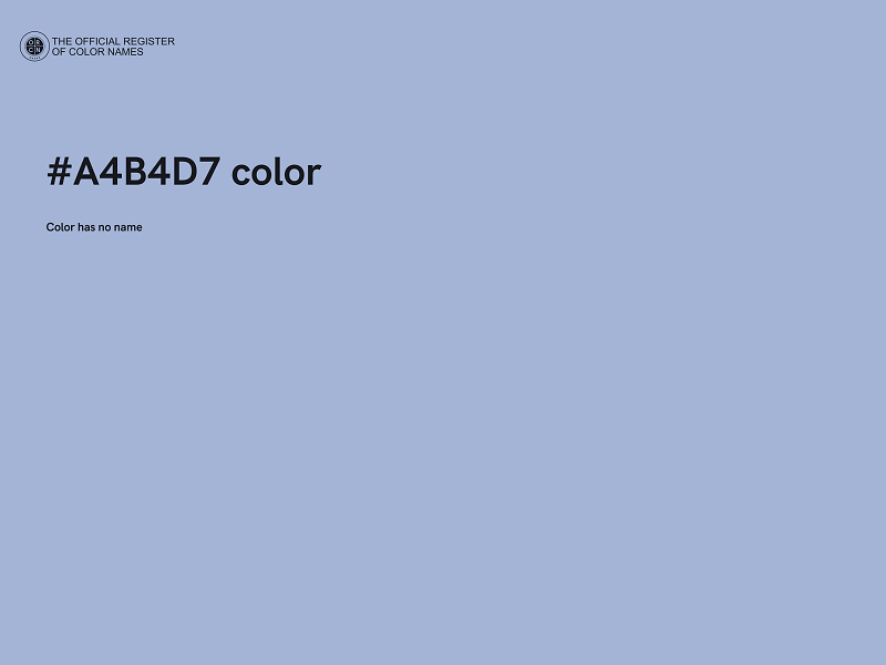 #A4B4D7 color image