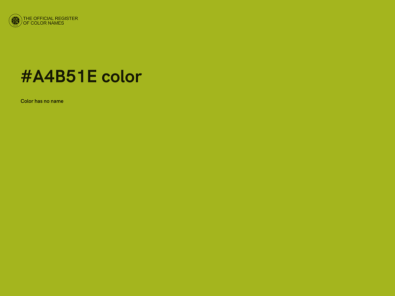 #A4B51E color image