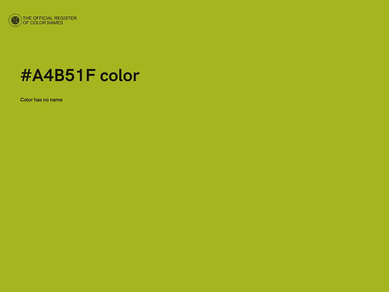 #A4B51F color image