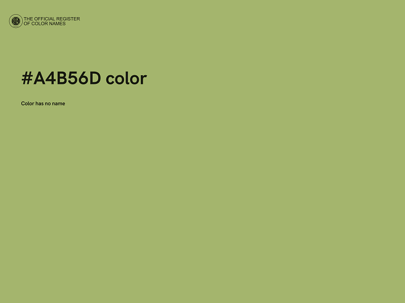 #A4B56D color image