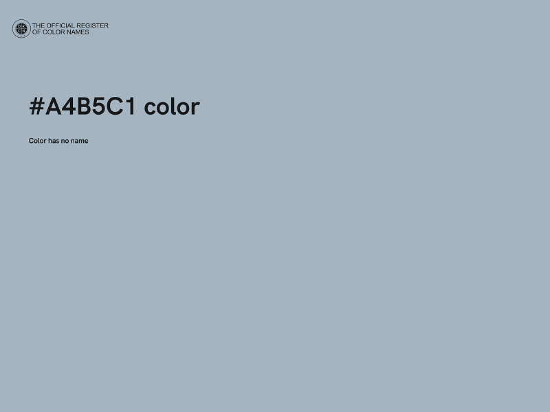 #A4B5C1 color image