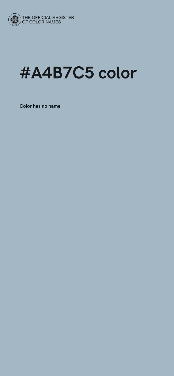 #A4B7C5 color image