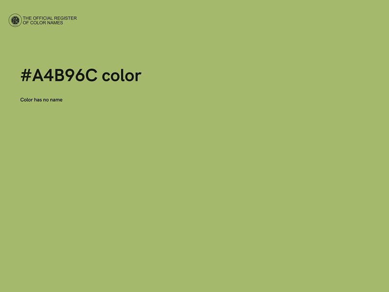 #A4B96C color image