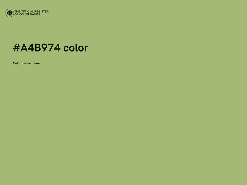 #A4B974 color image