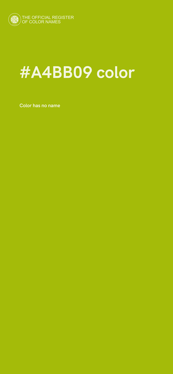 #A4BB09 color image