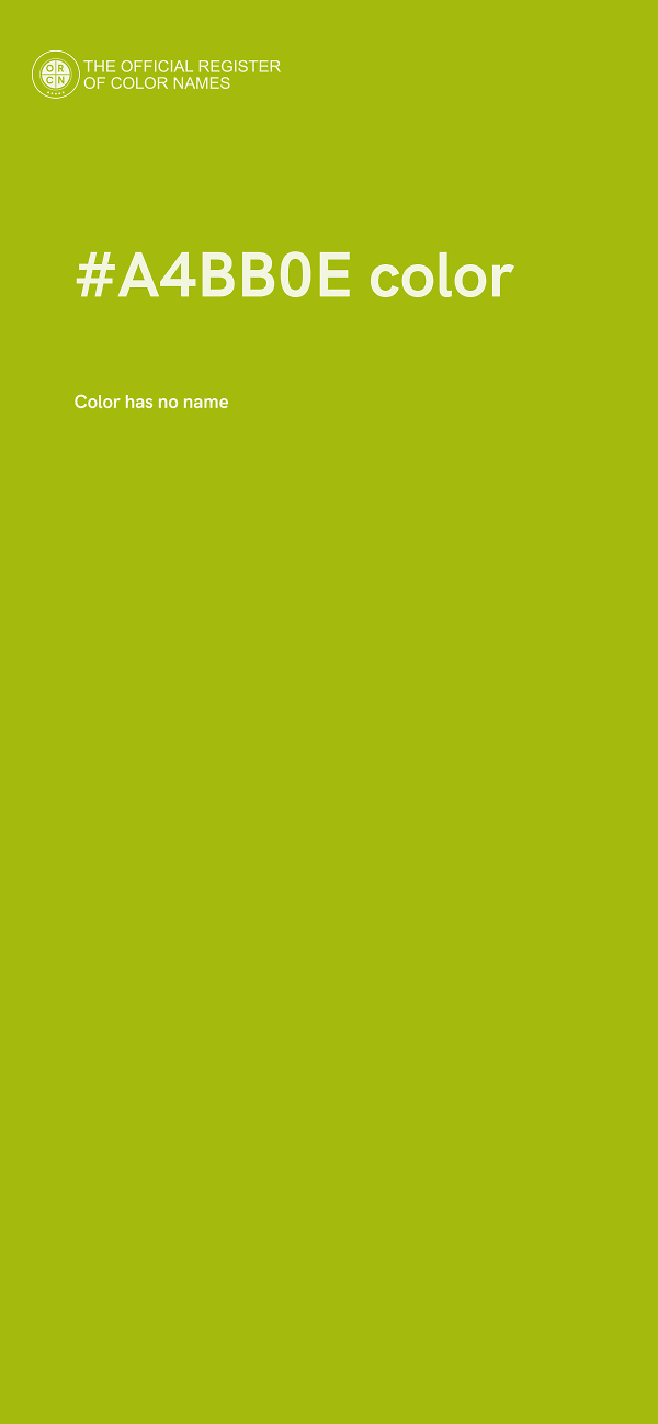 #A4BB0E color image