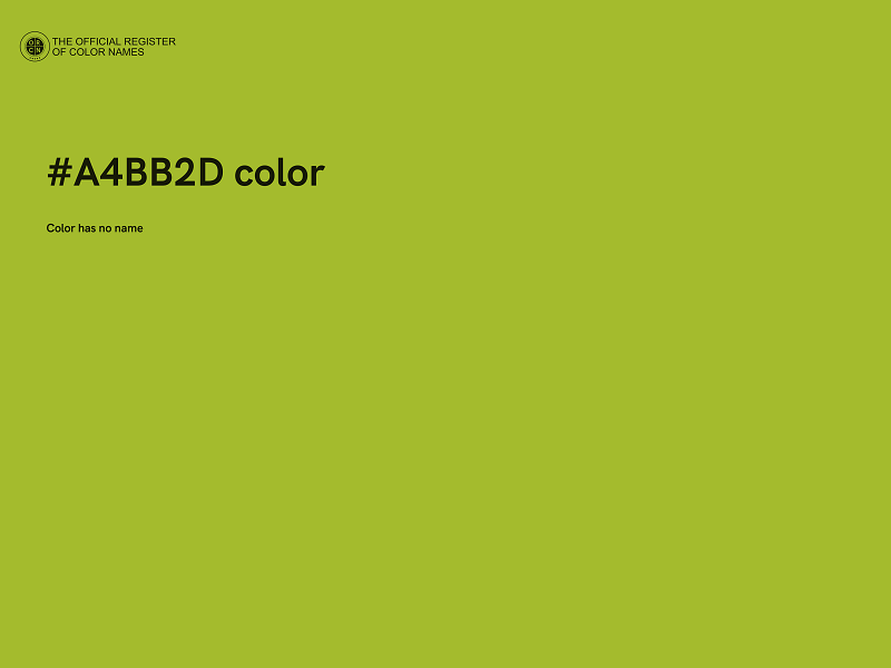 #A4BB2D color image