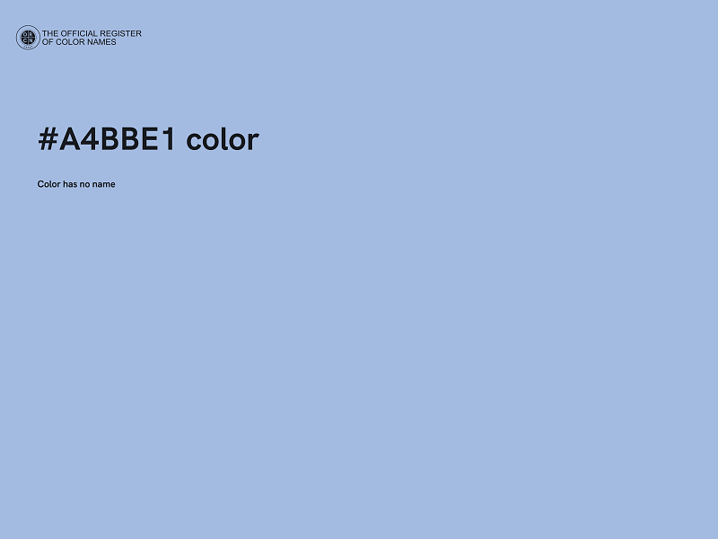 #A4BBE1 color image