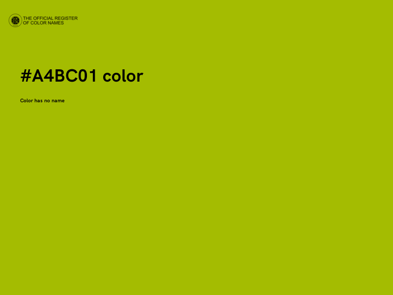 #A4BC01 color image
