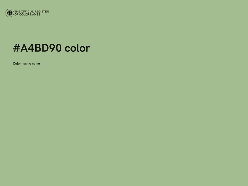 #A4BD90 color image