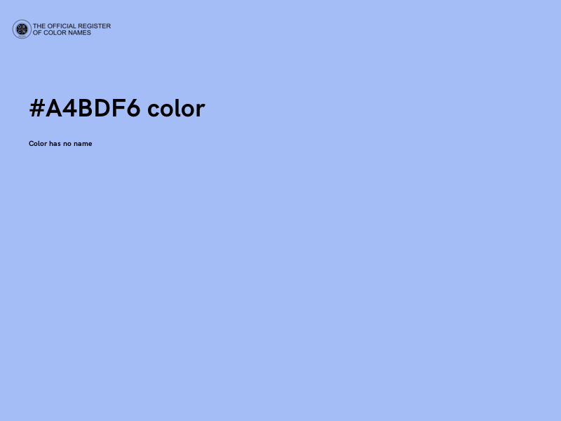 #A4BDF6 color image