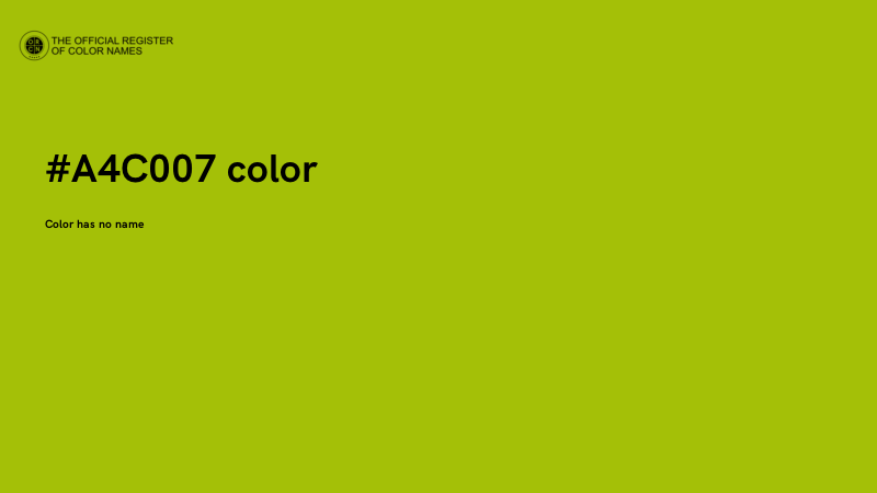 #A4C007 color image