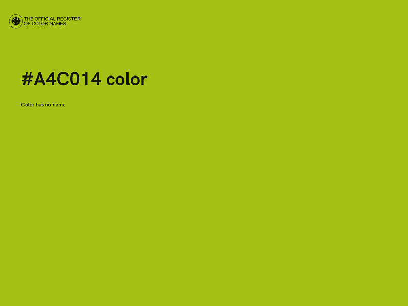 #A4C014 color image