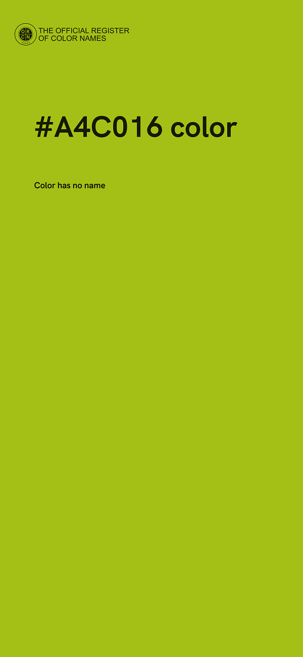 #A4C016 color image