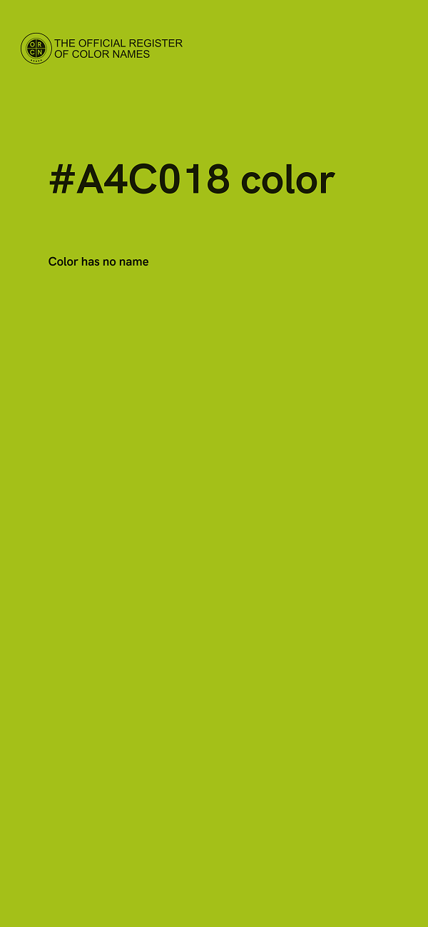 #A4C018 color image