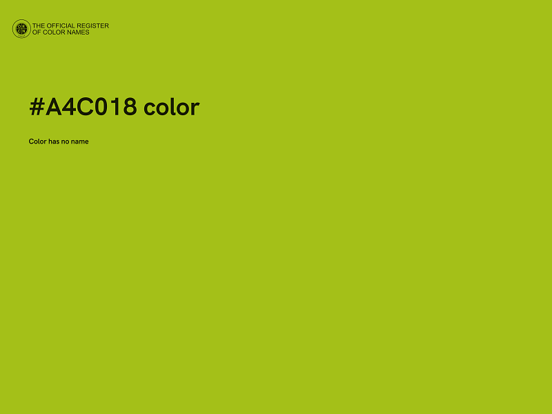 #A4C018 color image