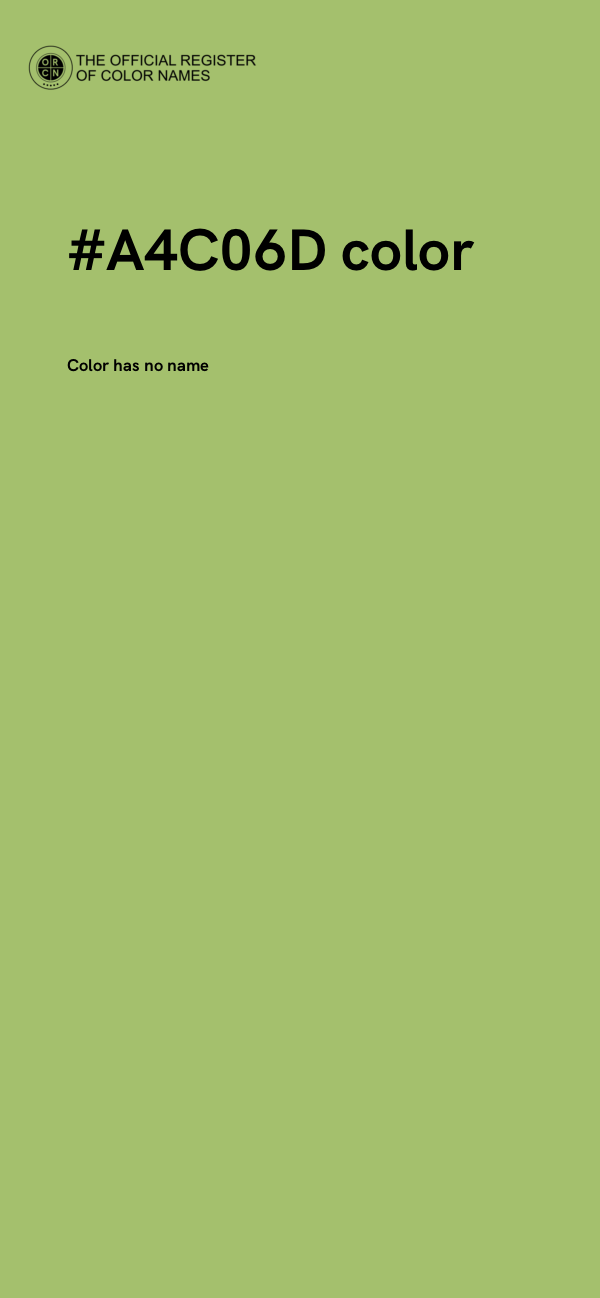#A4C06D color image