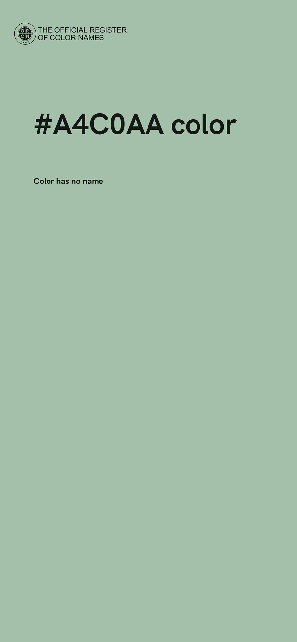 #A4C0AA color image