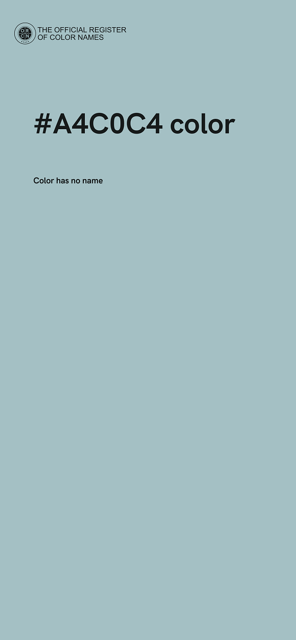 #A4C0C4 color image