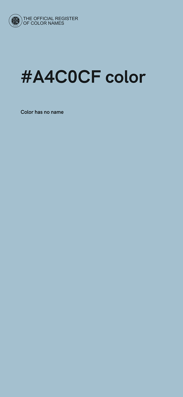 #A4C0CF color image