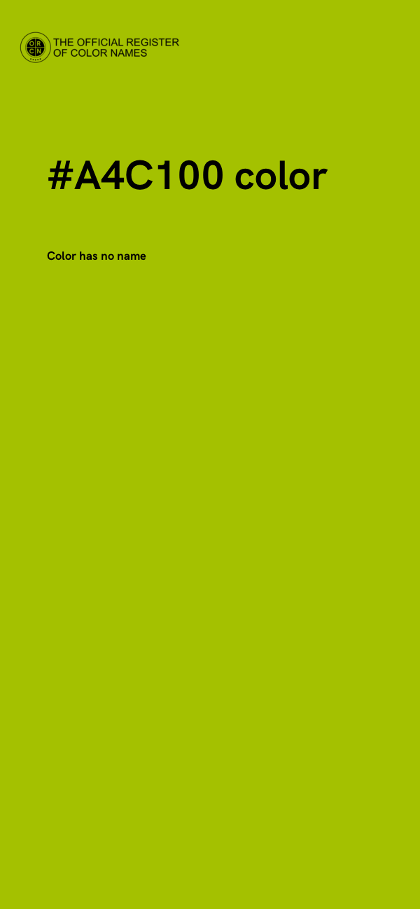 #A4C100 color image