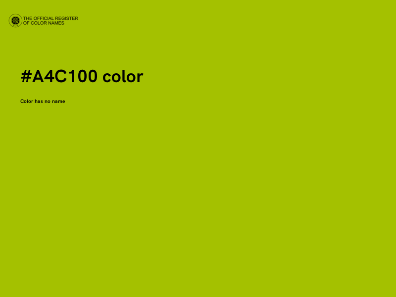 #A4C100 color image