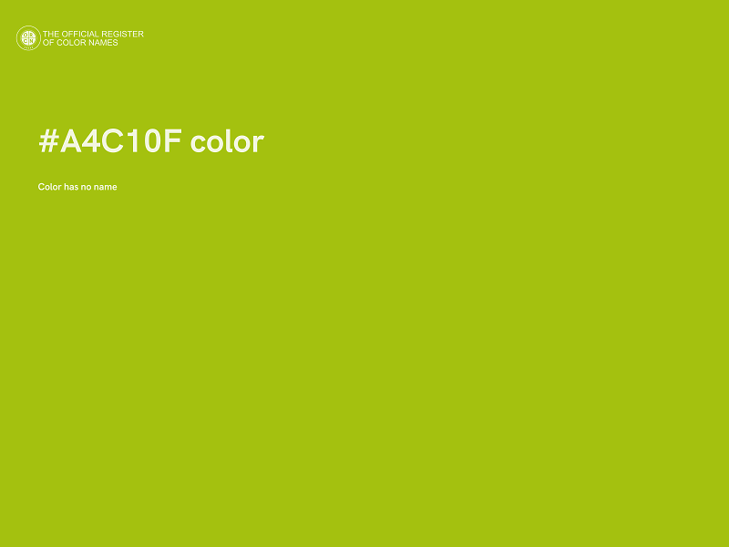 #A4C10F color image