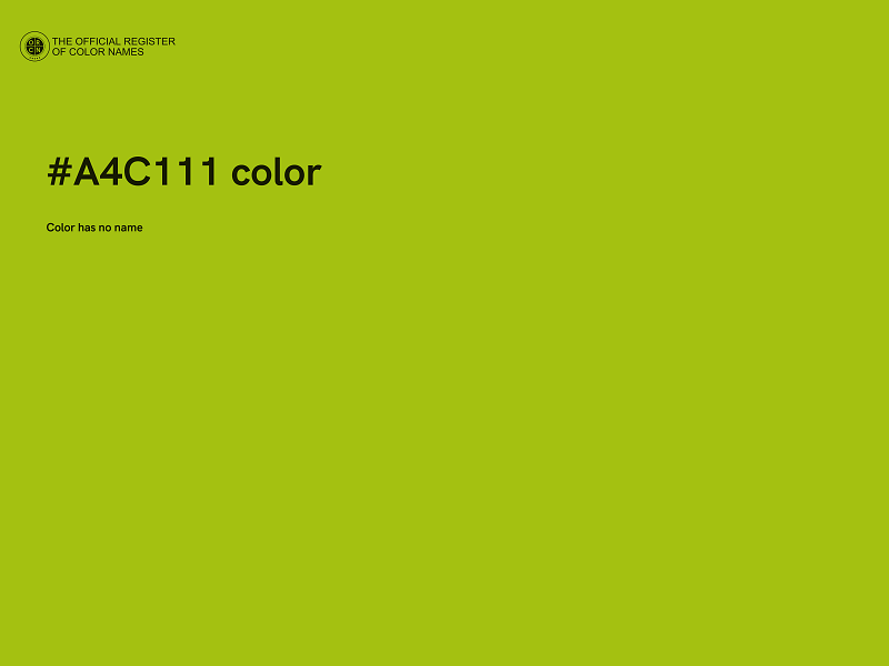 #A4C111 color image