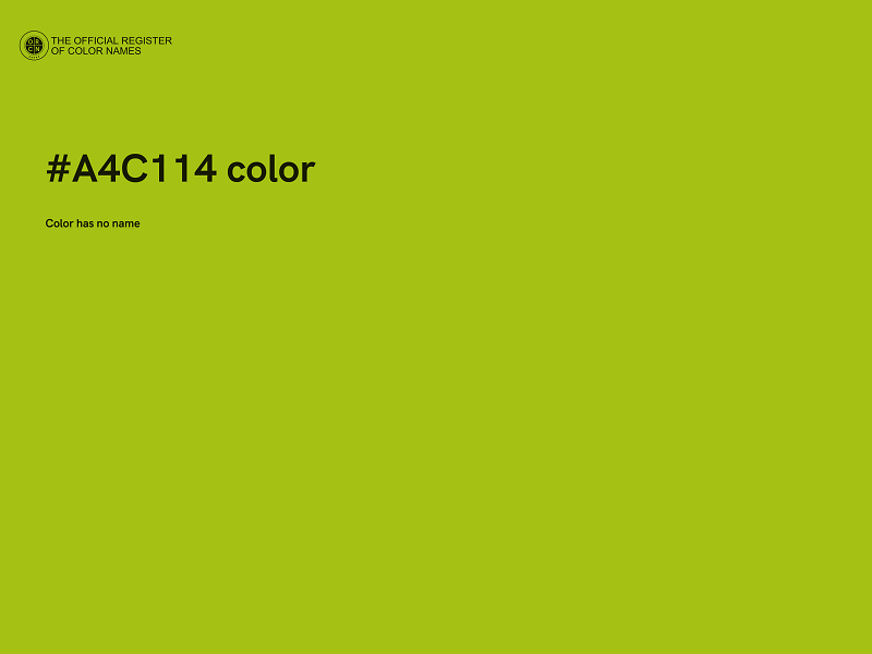 #A4C114 color image