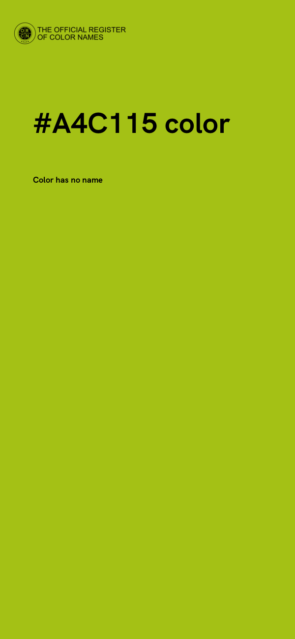 #A4C115 color image