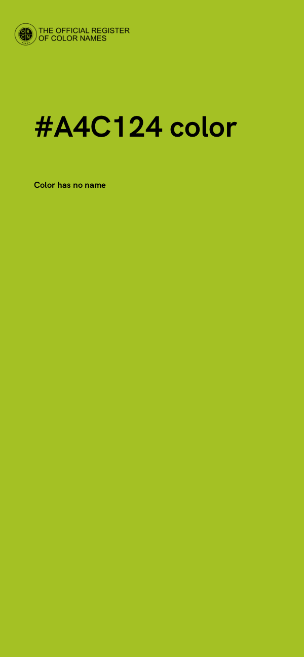 #A4C124 color image