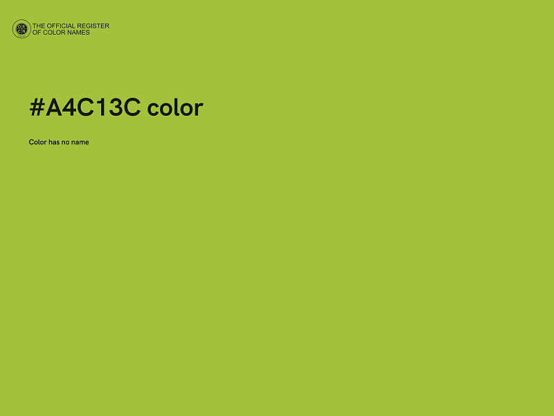 #A4C13C color image