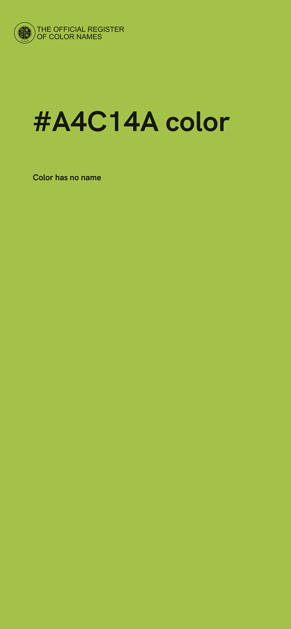 #A4C14A color image