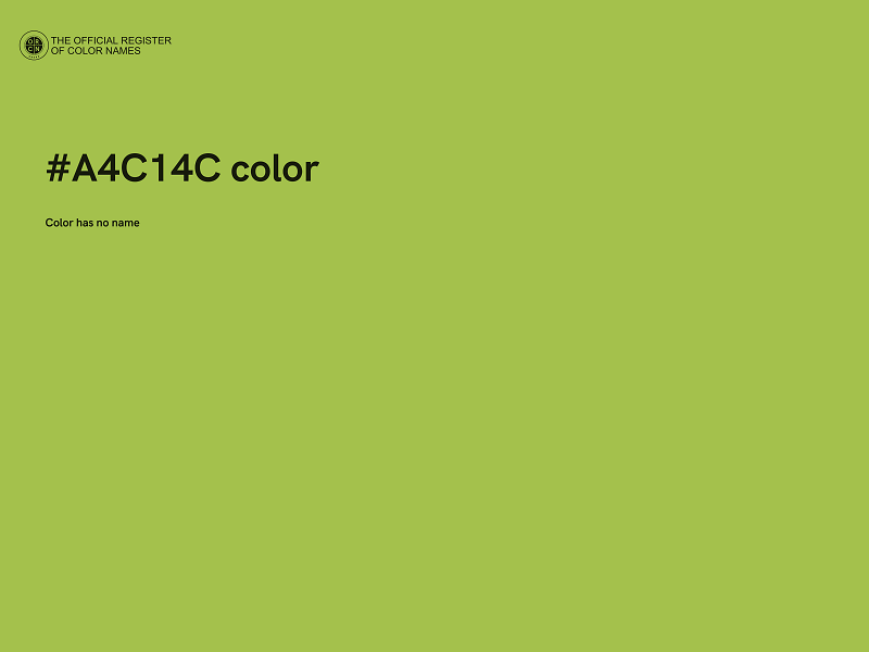 #A4C14C color image