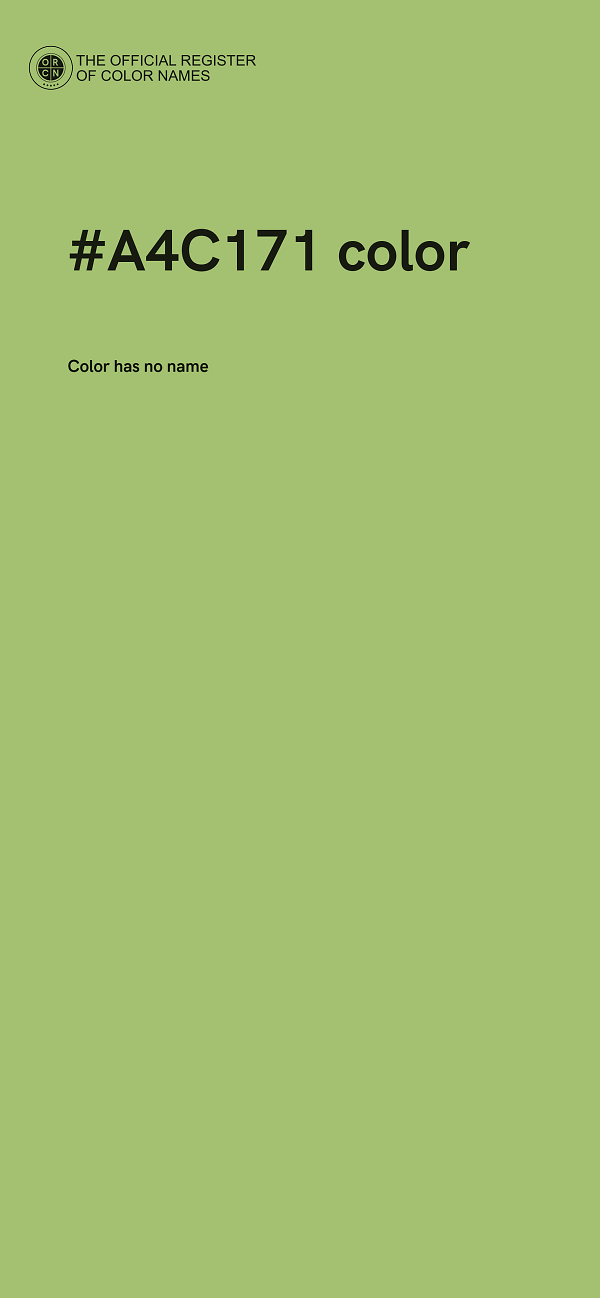 #A4C171 color image