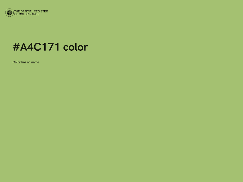 #A4C171 color image