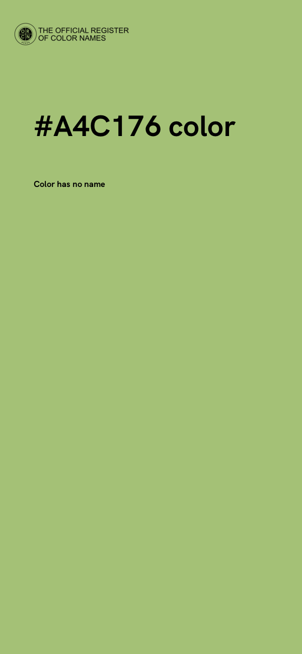 #A4C176 color image