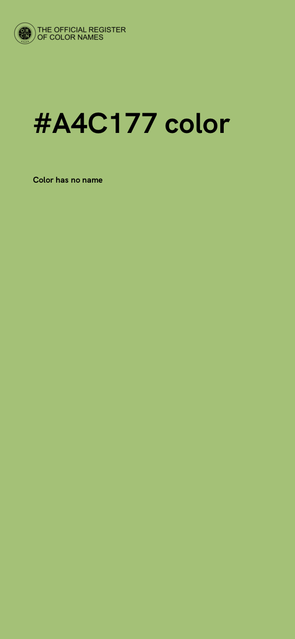 #A4C177 color image