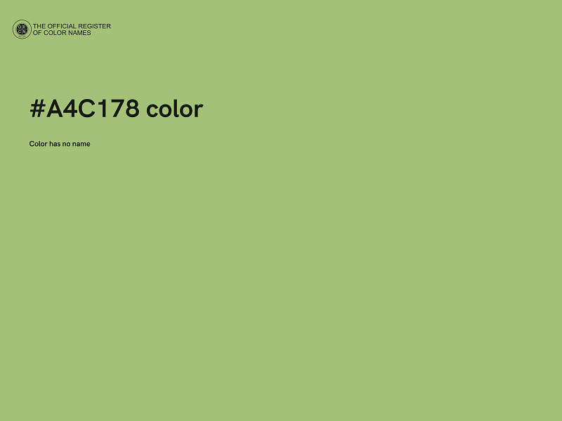 #A4C178 color image