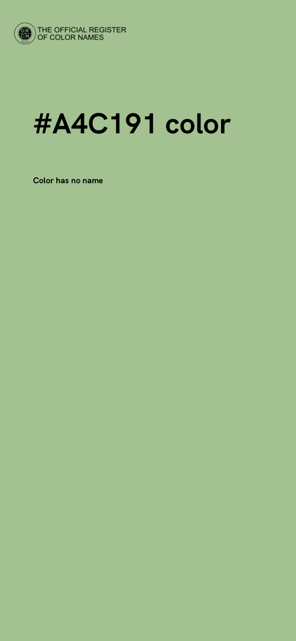 #A4C191 color image