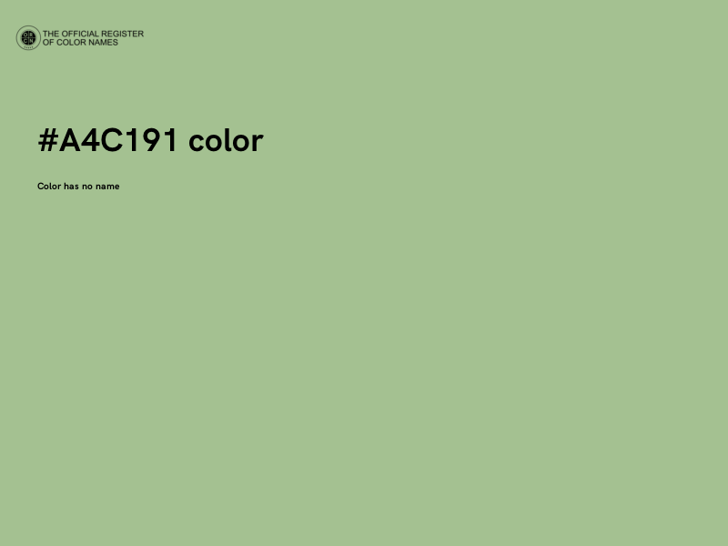 #A4C191 color image