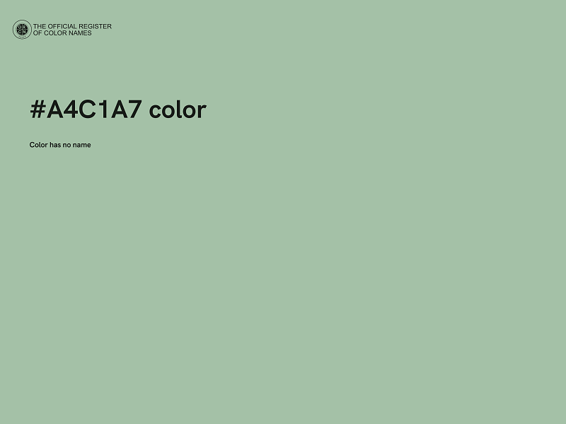 #A4C1A7 color image