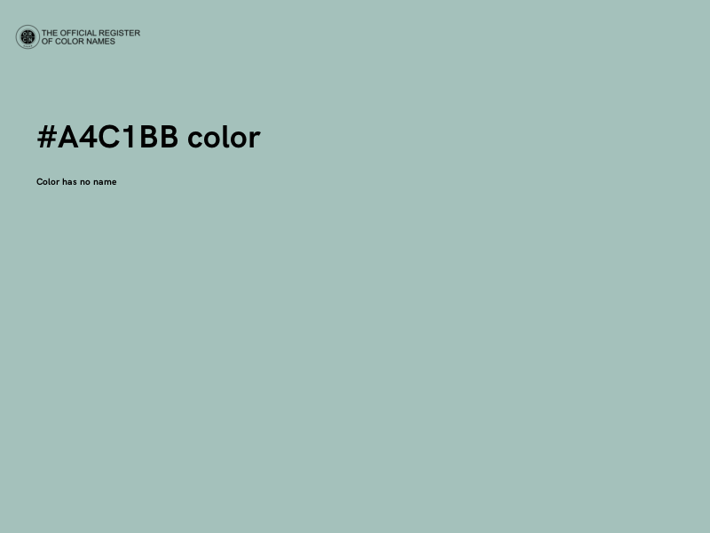 #A4C1BB color image