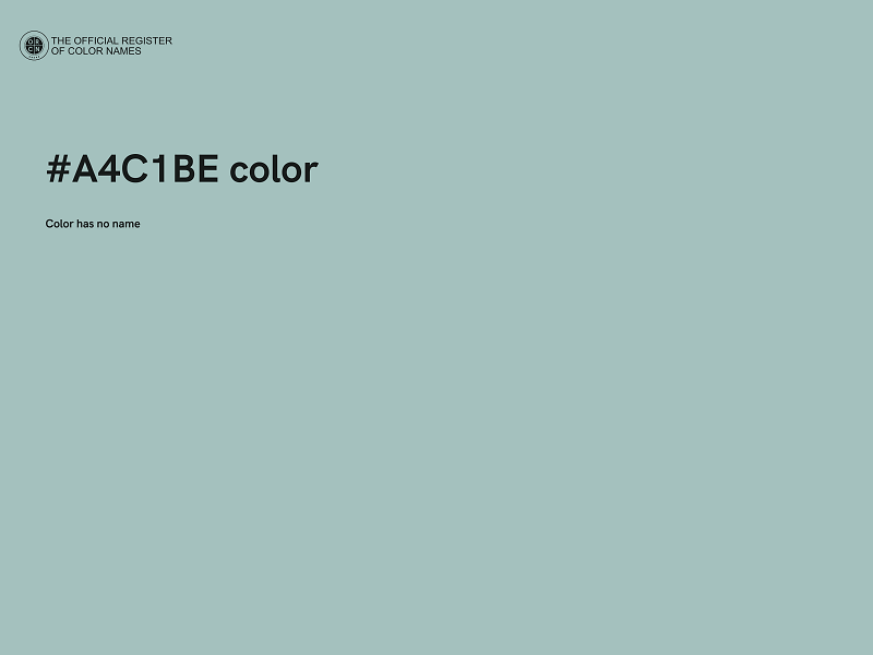 #A4C1BE color image