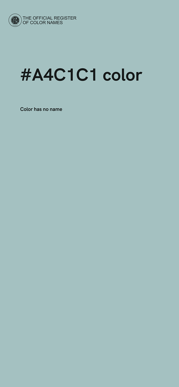 #A4C1C1 color image