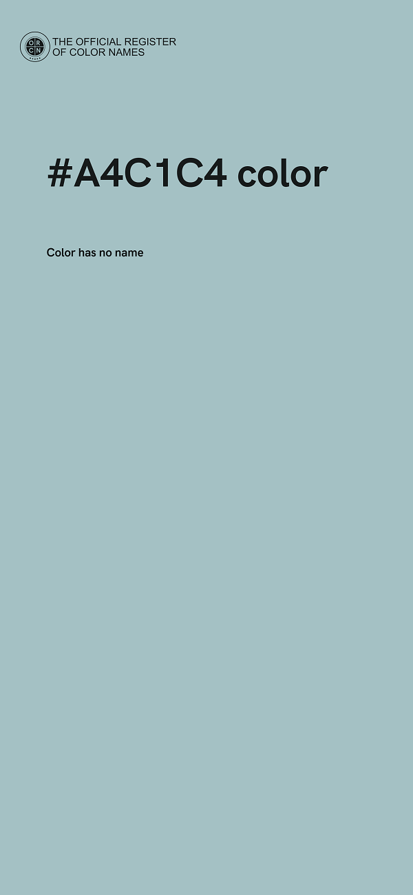#A4C1C4 color image
