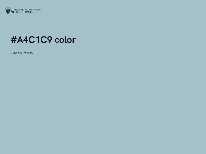 #A4C1C9 color image