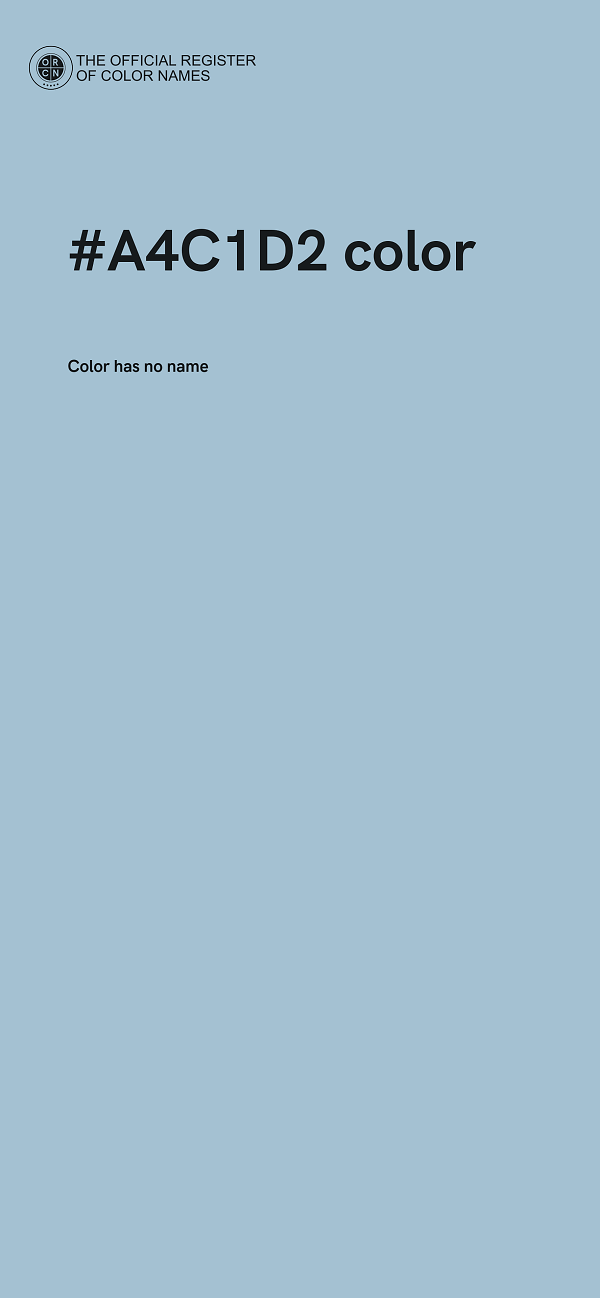 #A4C1D2 color image